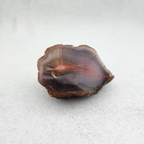 Red Agate Partially Polished Free Form from the Sashe River Zimbabwe (approx. 7.7x5.6x4.5cm)