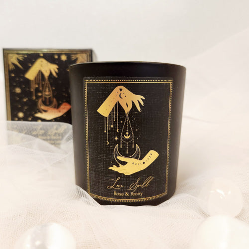 Rose & Peony Love Spell Manifestation Candle (approx. 20 hrs. burn time)