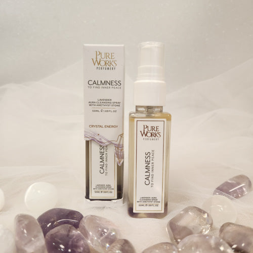 Calmness Lavender with Amethyst Aura Energy Cleansing Spray 50ml