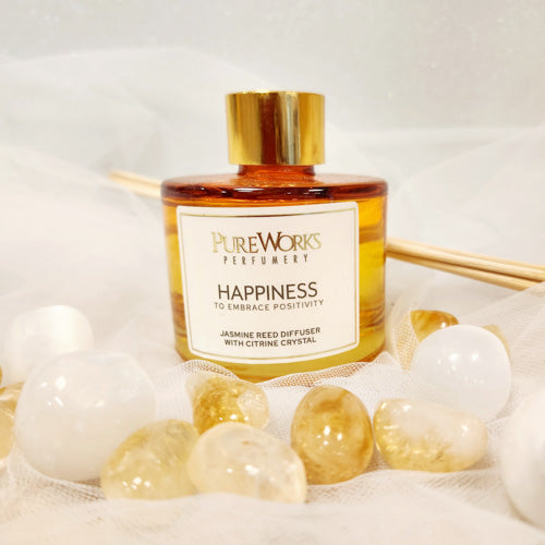 Jasmine Happiness Reed Diffuser with Citrine 100ml