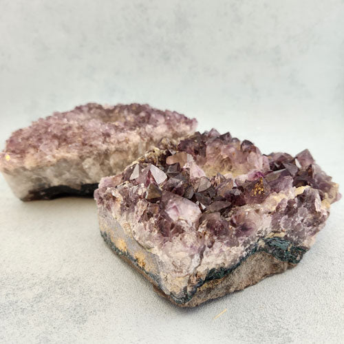 Amethyst Cluster Candle Holder (approx. 15.1x10.2x6cm)