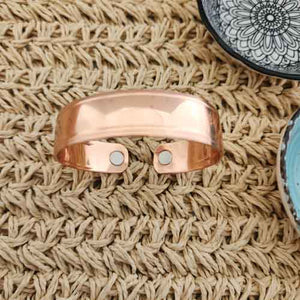Plain Copper Bracelet with Magnets