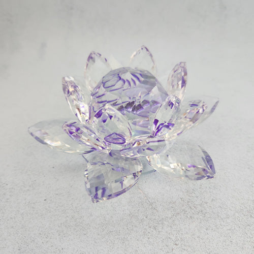 Purple Lotus Crystal (approx. 13x13x6cm)