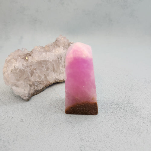 Pink Aragonite Obelisk (approx. 7.2x3.3x2.3cm)