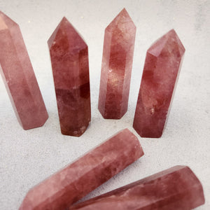 Strawberry Quartz Polished Point