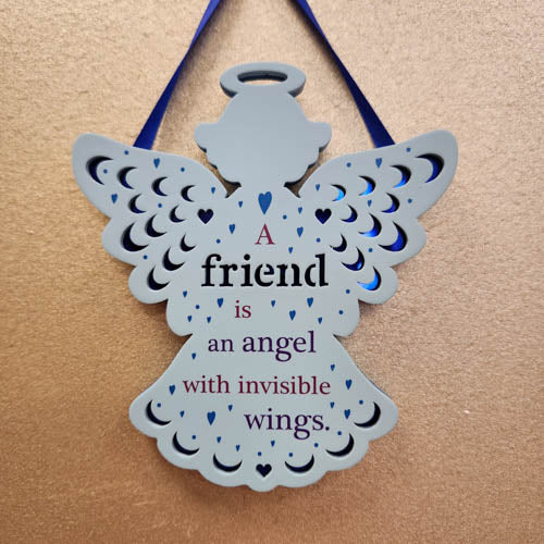 Friend Is An Angel Hanging (approx. 14x12.5cm)