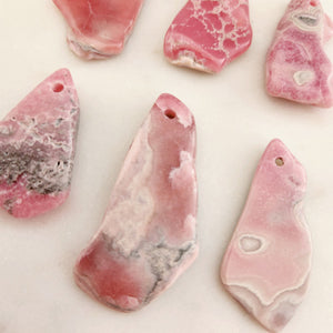 Rhodochrosite Free Form Pendant