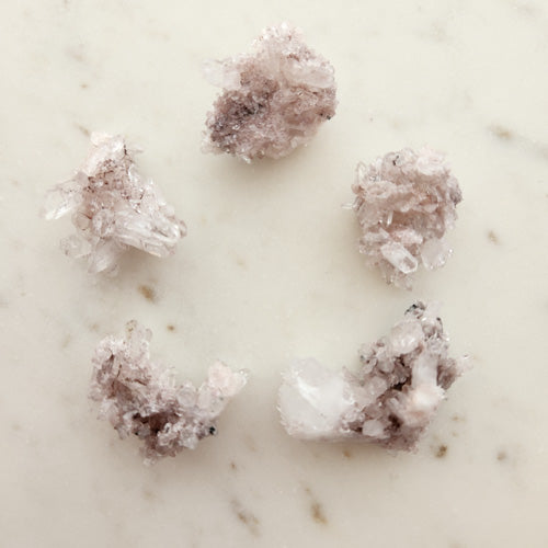 Pink Lithium Included Quartz Cluster from Colombia (assorted. approx. 4-5.5x2.3-4.2x2.3-3.2cm)