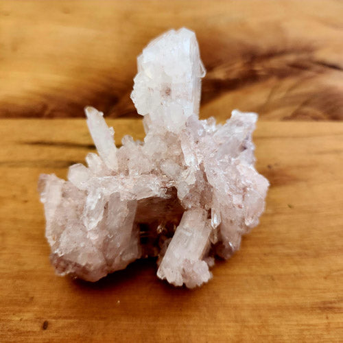 Pink Lithium Included Quartz Cluster from Colombia (approx. 7.9x6.9x6.5cm)