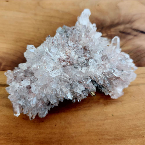 Pink Lithium Included Quartz Cluster from Colombia (approx. 9.6x7.4x5.4cm)