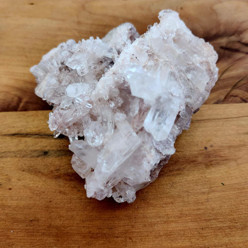 Pink Lithium Included Quartz Cluster from Colombia (approx. 9.1x9x5.4cm)