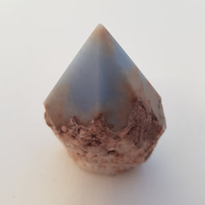 Angelite Partially Polished Point (approx. 9.1x6.3x5.3cm)