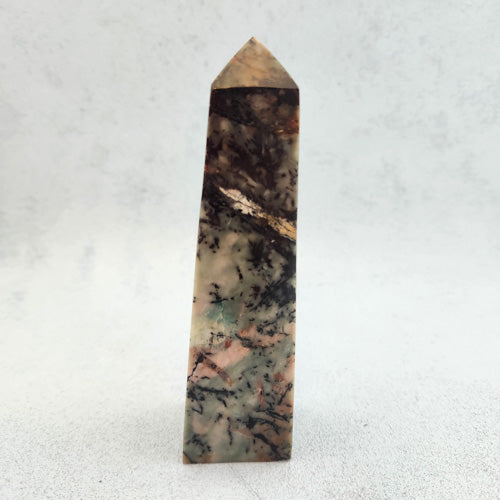 Emerald & Tourmaline Plus Obelisk (approx. 13.4x3.7x3.2cm)