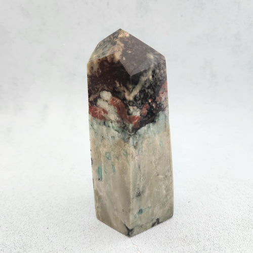 Emerald & Tourmaline Plus Polished Point (approx. 11.4x5x3.9cm)