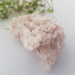 Pink Lithium Included Quartz Cluster from Colombia (approx. 10.8x7.9x4.6cm
