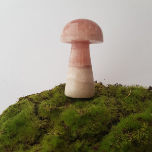 Rose Calcite Mushroom