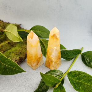 Golden Quartz Obelisk