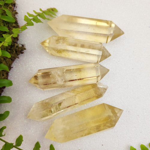 Natural Citrine Double Terminated Point (assorted. approx.  6-7.2x1.6-2.2x1.5-1.8cm)