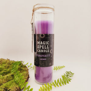 Prosperity Lavender Magic Spell Candle