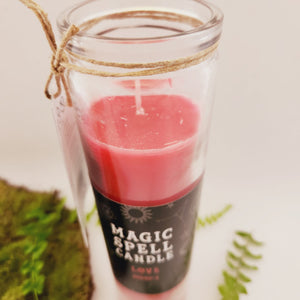 Love Red Rose Magic Spell Candle