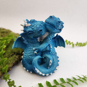 Blue Snuggling Dragons