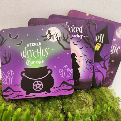 Wicked Witches Coasters set of 4 (approx. 10x10cm)