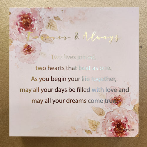 Forever & Always Plaque (approx. 20x20cm)