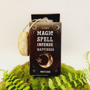 White Sage Happiness Spell Incense Cones