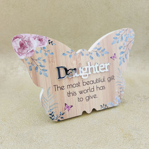 Daughter Butterfly Plaque