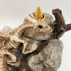 Dragon Skeleton Backflow Incense Burner