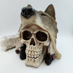 Skull with Wolf Head