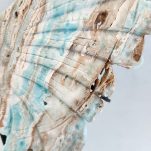 Hemimorphite Butterfly on Metal Stand