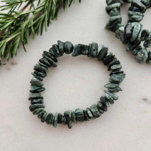 Seraphinite Chip Bracelet (assorted)