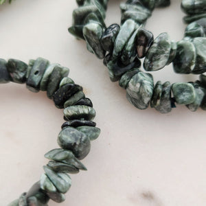 Seraphinite Chip Bracelet