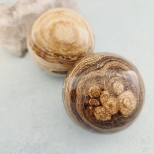 Chocolate Calcite Sphere