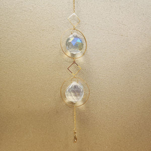 Double Hanging Prism with Fairy Charm