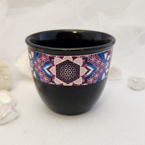 Flower of Life Smudge Bowl  (approx. 9x7.5cm)