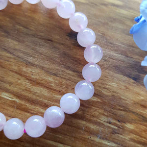 Rose Quartz Bracelet (assorted. approx. 8mm round beads)