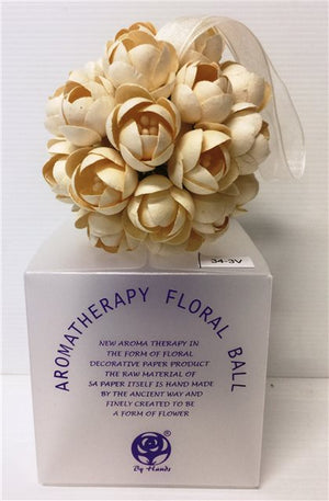 Cream Aromatherapy Floral Ball