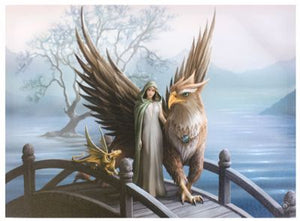 Realm of Tranquility Canvas by Anne Stokes (approx. 50x70cm)