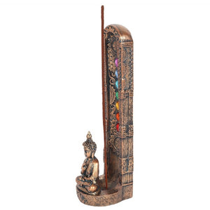 Meditating Buddha Chakra Incense Holder (approx. 23.5x6.5x7cm)