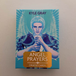 Angel Prayers Oracle Cards boxed set – front cover with oracle deck design