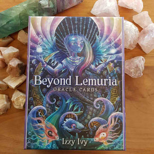 Beyond Lemuria Oracle Cards boxed set – front cover with oracle deck design