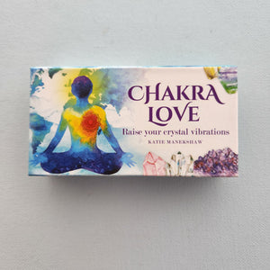 Chakra Love Mini Affirmation Cards boxed set – front cover with affirmation deck design