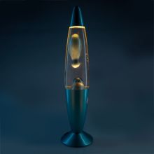 Metallic Blue Lava Lamp (approx. 41x10x10cm)