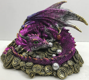 Purple Dragon On Treasure