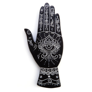 White & Black Palmistry Incense Holder