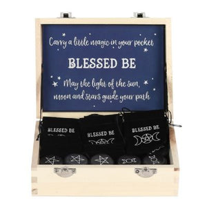 Blessed Be Marble Stone (assorted. approx. 3x3x1cm)