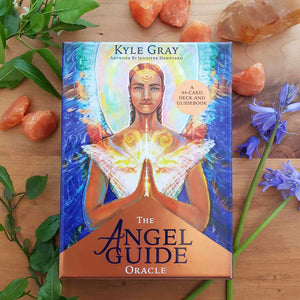 The Angel Guide Oracle Deck boxed set – front cover with oracle deck design