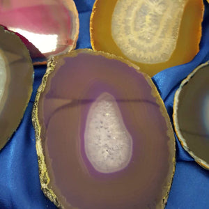 Agate Slice (assorted dyed approx. 6x3cm)